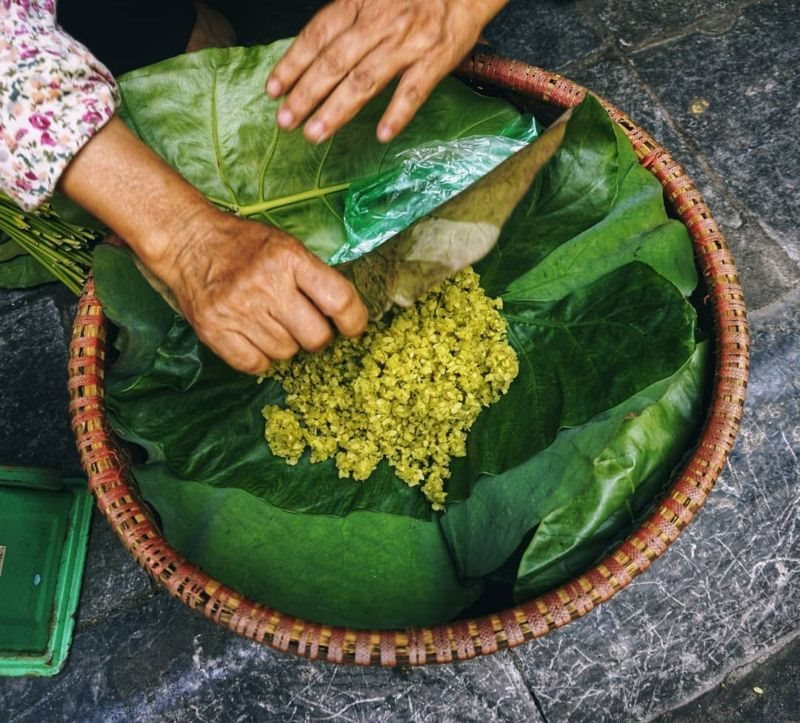 Đặc sản cốm làng Vòng Hà Nội